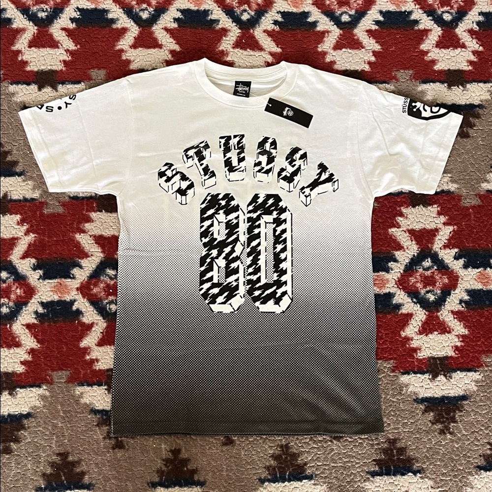 Brand new Women's Stussy Monochrome Gradient Tee Size S